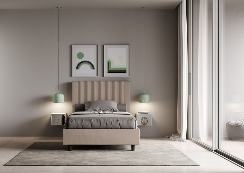 Letto Matrimoniale Goya Tortora Varie Misure