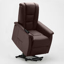 Poltrona Alzapersona Elettrica 1 Motore 68x77x109 cmin Similpelle Marrone