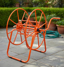 Avvolgitubo Professionale Capacità Tubo 100 m 1" Agrati 414IT in Acciaio Verniciato Arancione