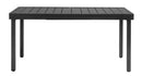 Tavolo Allungabile da Giardino 156/213x95x75 cm Pella in Ferro Antracite