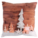 Cuscino tessuto decorazioni led cm 40x40