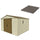 Sol pour Jardinière 325x319x233 cm en Plastique Gris