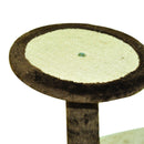 Albero tiragraffi per gatti Crema e Caffè 65x50x153 cm 