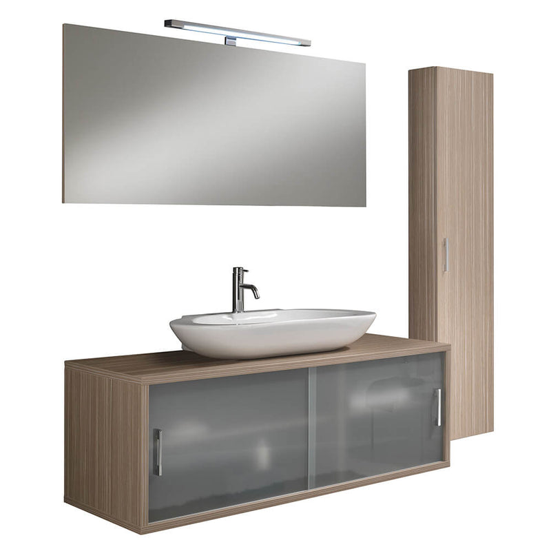 Mobile da Bagno sospeso Giava 06 Legno Crema TFT