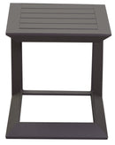 Tavolino da Giardino 40x40x45 cm in Allumino El Paso Marrone