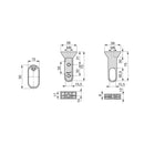 Kit Tubo per Armadio Silk L 1,15 m Anodizzato Opaco Alluminio e Tecnoplastica Emuca