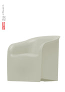 Poltrona Sedia da Giardino 69x72 cm in Resina Arkema Lady Bianco