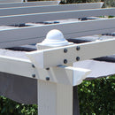 Pergola da Giardino 3x4 m in Alluminio Tortora Telo Grigio
