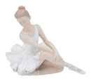 Ballerina Dicy Seduta 14x8x8 cm in Resina Bianco