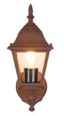 Applique da Esterno Attacco E27 in Alluminio Ruggine