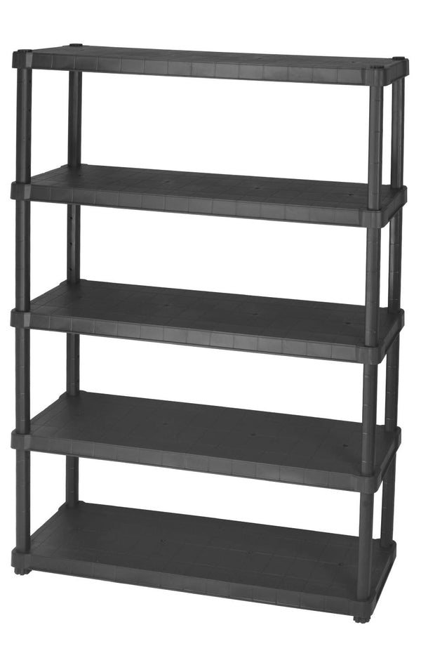 Étagère 5 Étagères 40x120x188 cm en Résine Noire prezzo