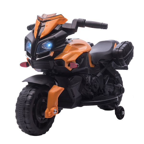sconto Moto Elettrica per Bambini 6V con Fari e Clacson Arancio