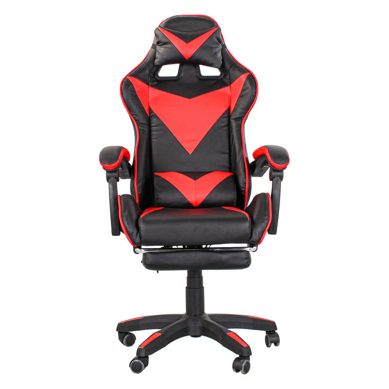 Sedia da Gaming 135x67 cm in PU Rosso e Nero