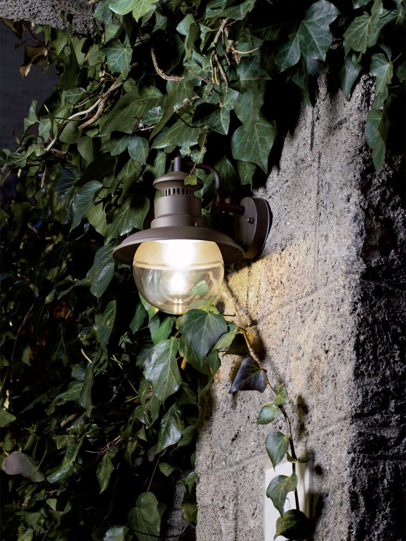 Lampada a Sospensione da Esterno E27 in Metallo Sovil Marrone