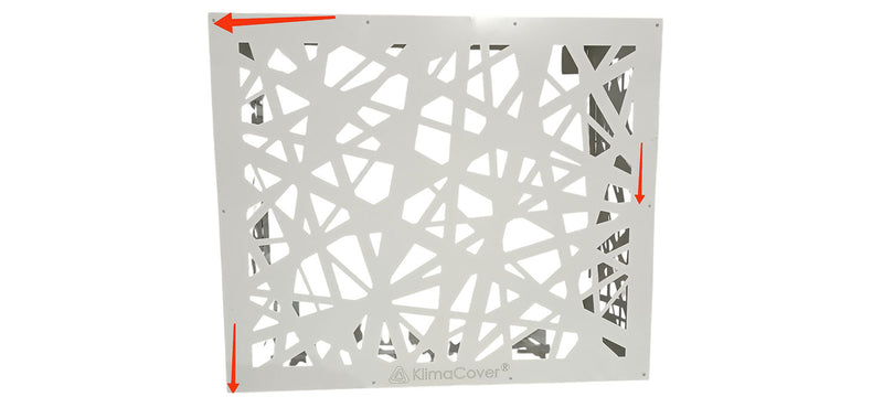 Copri Condizionatore 96x52x82 cm in Alluminio Glam L Bianco Seconda Scelta