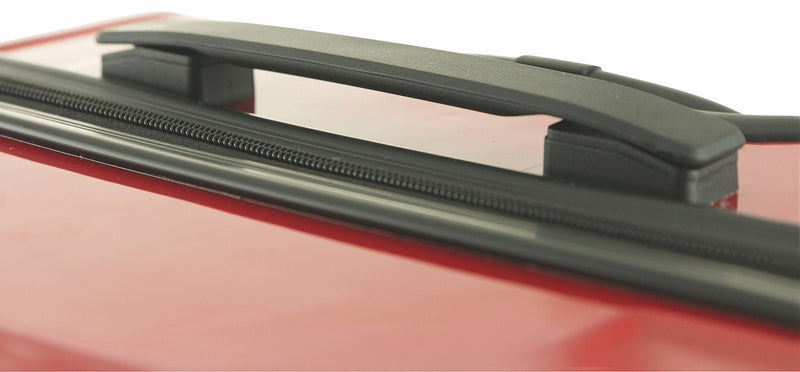 Set 2 Valigie Trolley Rigide in Policarbonato 4 Ruote TSA Soriani Rosso