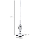 Scopa a Vapore Elettrica 1330W Serbatoio 450ml Bianco