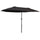 Parasol de jardin double 460x270x240 cm en acier et polyester noir