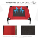 Brandina per Cani e Gatti 76x61x18 cm in Tessuto Oxford Rosso
