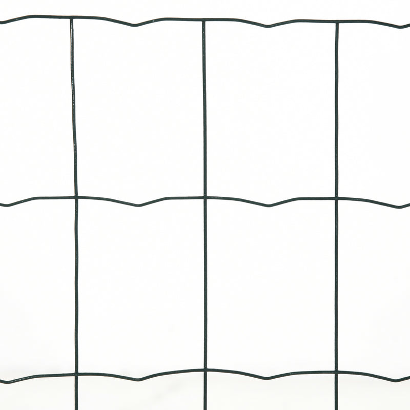 Rete Metallica da Giardino per Recinzioni 1000x61 cm Rivestimento in PVC Verde