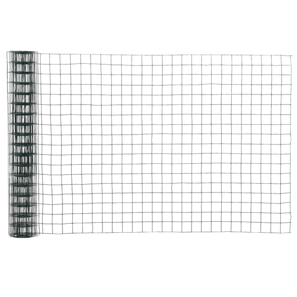 prezzo Grillage de Jardin pour Clôtures 500x91 cm Revêtement PVC Vert