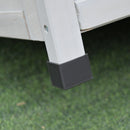 Casetta Box da Giardino Porta Utensili 110x55x117 cm in Legno di Abete Impermeabile Grigio