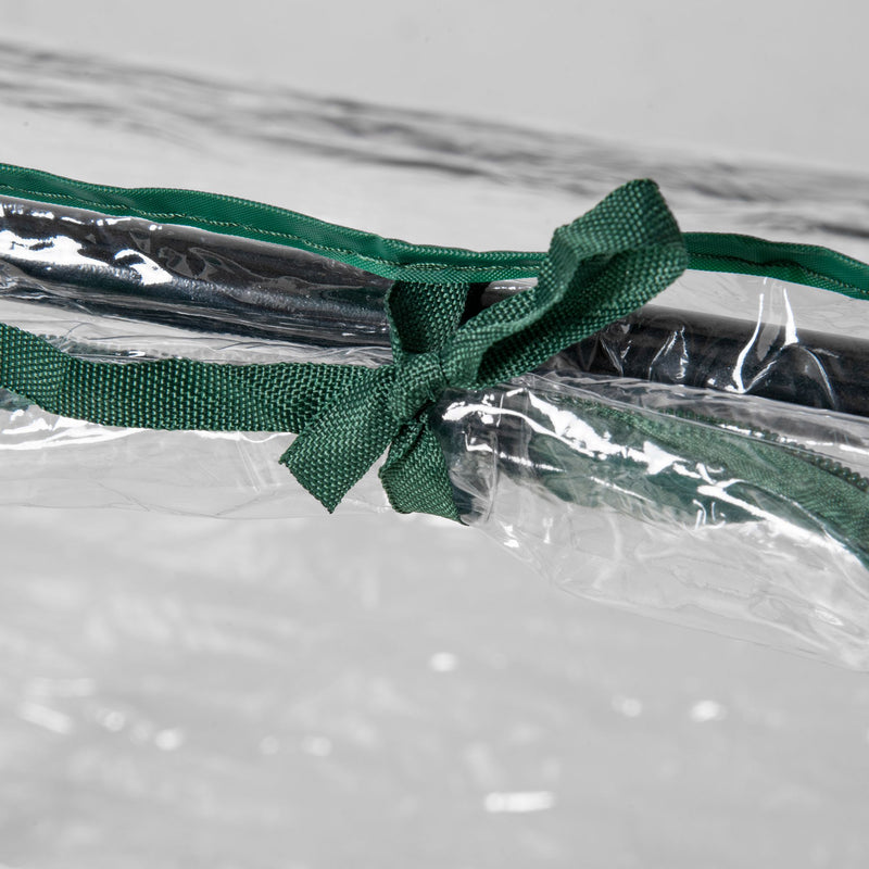 Mini Serra da Giardino con 2 Finestre 119x60x60 cm Copertura PVC Anti-UV Trasparente