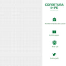 Mini Serra da Giardino con 2 Finestre 119x60x60 cm Copertura PVC Anti-UV Bianco