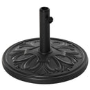 Base per Ombrellone da Giardino Ø48 cm in Plastica 13 Kg Nero
