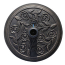 Base per Ombrellone da Giardino Ø45 cm 9 Kg in Resina con Finiture in Bronzo