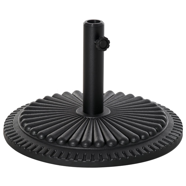 Socle pour Parasol de Jardin Ø49 cm 15 Kg en Plastique Noir sconto