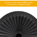 Base per Ombrellone da Giardino Ø49 cm 15 Kg in Plastica Nero