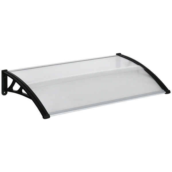 Auvent 110x60x23 cm en Polycarbonate et Aluminium Transparent online