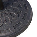 Base per Ombrellone da Giardino Ø48,5 cm 12 Kg in Resina con Finiture in Bronzo