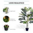 Pianta Artificiale Palma H150 con Vaso Verde