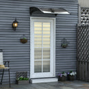 Pensilina Tettoia  100x100x26 cm in Policarbonato Anti-UV Marrone