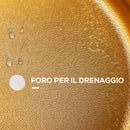 Set 3 Fioriere con Supporto in Metallo per Interni ed Esterni Oro