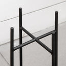 Set 3 Fioriere con Supporto in Metallo per Interni ed Esterni Oro