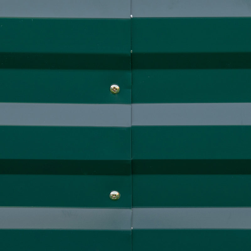 Letto per Orto Fioriera Rialzato 241x90,5x30 cm in Meallo Verde