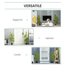 Set 2 Piante Artificiali Bambù H120 cm con Vaso Verde