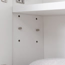 Pensile da Bagno con Specchiera 54x15x55 cm Ripiani Regolabili Bianco