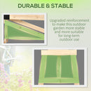 Fioriera Rialzata con Ruote da Esterno per Fiori e Piante in Legno