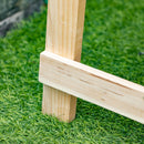 Fioriera Rialzata con Ruote da Esterno per Fiori e Piante in Legno