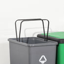 Pattumiera Differenziata 4 Bidoni  50X37,5x90 cm in plastica con Ruote Multicolore