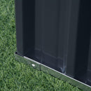 Letto per Orto Fioriera Rialzato 174x90x30 cm in Acciaio Grigio Scuro