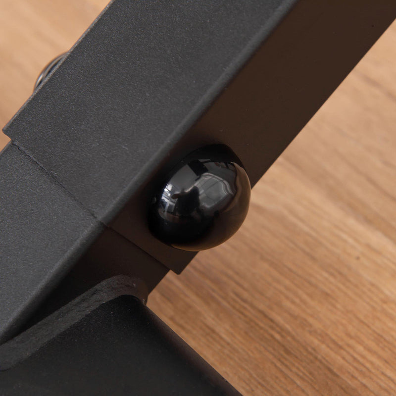 Panca Fitness per Addominali Altezza Regolabile Sedia Romana Nera