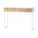 Consolle Moderna per Ingresso e Soggiorno 100x30x75 cm in Metallo Bianco