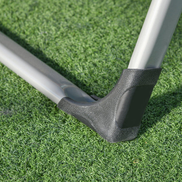 Transat de jardin pliant 90x65x110 cm avec dossier inclinable et matelas gris foncé acquista