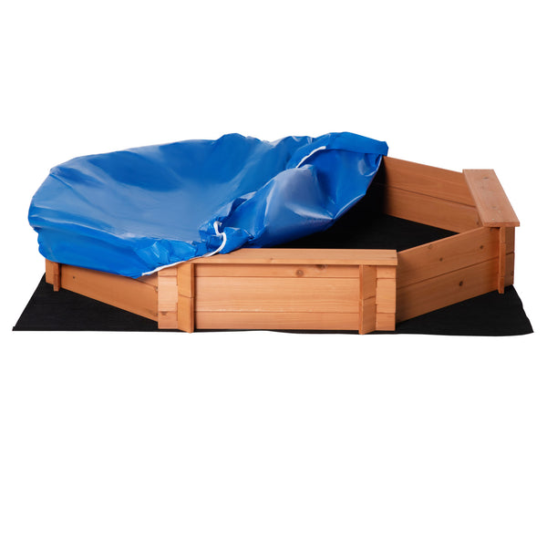 sconto Bac à sable d'extérieur en bois 39,5x139,5x21,5 cm avec assises et couvercle rouge