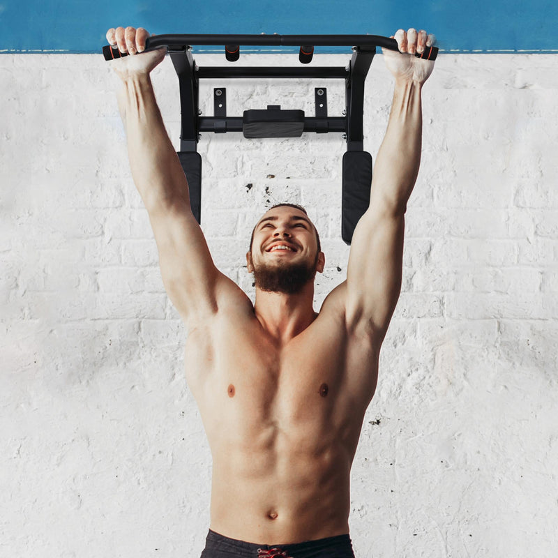 Barra Trazioni a Muro 93x72x48 cm Max 120Kg Nero